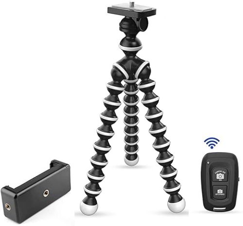 DIGITEK® (DTR 260 GT) Gorilla Tripod/Mini 33 CM (13 Inch) Tripod for Mobile Phone with Phone Mount & Remote, Flexible Gorilla Stand for Point and Shoot & Action Cameras