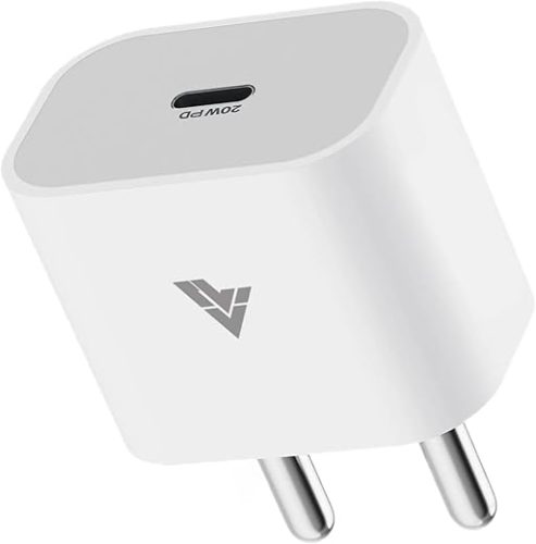 DR VAKU® 20W Charger Type C Adapter for iPhone 15/15 Plus/15 Pro/15 Pro Max, iPhone 14/14 Plus/14 Pro/14 Pro Max, iPhone 13/12/11 Series with PD 3.0 USB-C 20 Watt Fast Charging Adaptor-White