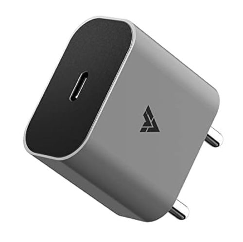 DR VAKU® 20W Charger Type C Adapter for iPhone 15/15 Plus/15 Pro/15 Pro Max, iPhone 14/14 Plus/14 Pro/14 Pro Max, iPhone 13/12/11 Series with PD 3.0 BIS Certified USB-C Fast Charging Adaptor- Grey