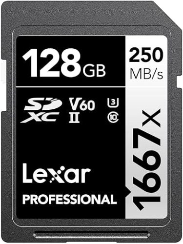 Lexar Professional 1667x 128GB SDXC UHS-II/U3 Memory Card