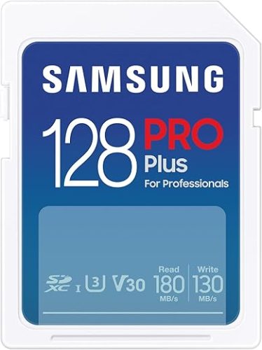 Samsung Pro Plus 128GB SDXC UHS-1 Memory Card (180 MB/s)