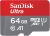 SanDisk Ultra 64GB Micro SDXC UHS-I Memory Card