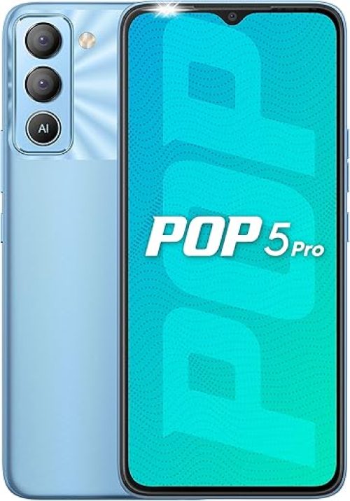 TECNO Pop 5 Pro (Ice Blue3GB/32GB) 6000mAh 6.52