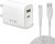 URBN 20W QCPD Dual Wall Adapter with USB Type C Cable | Ultra Compact | Made for iPhone, iPads, AirPods & Android | Multiprotocol Fast Charge | BIS Certified | Made in India